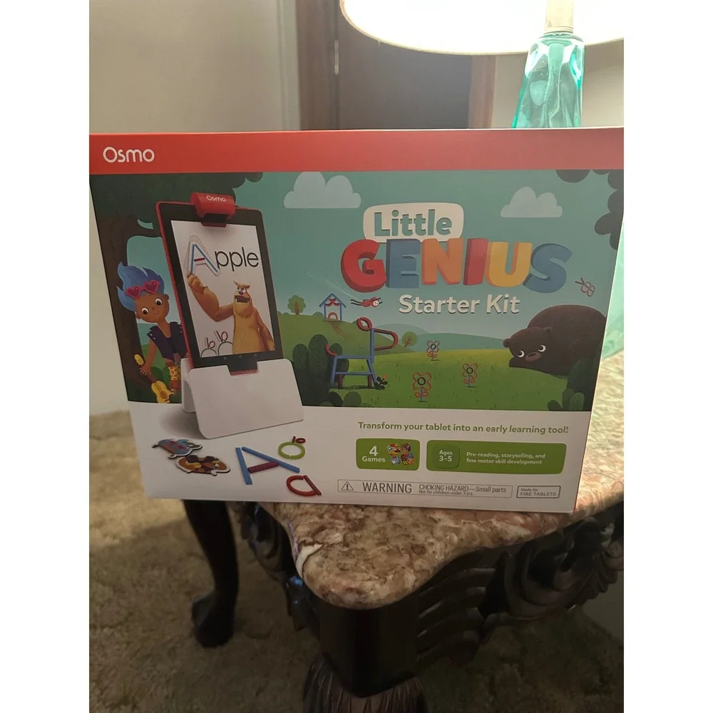 Osmo‎ Little Genius Starter Kit Educational Games Ages 3-5 Fire Tablet Learning